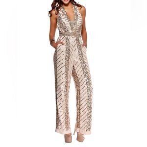 Shail K Deep V Neck Jumpsuit